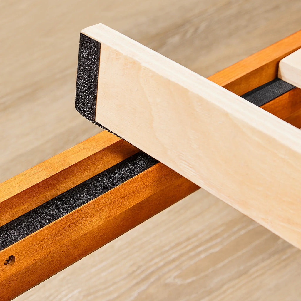 JHK Solid Wood Bed Frame With Slat Support Easy Assembly
