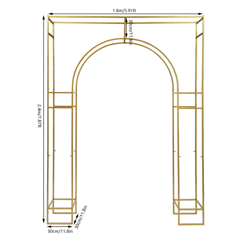 Wedding Arch Stand Metal For Ceremony And Garden Decor