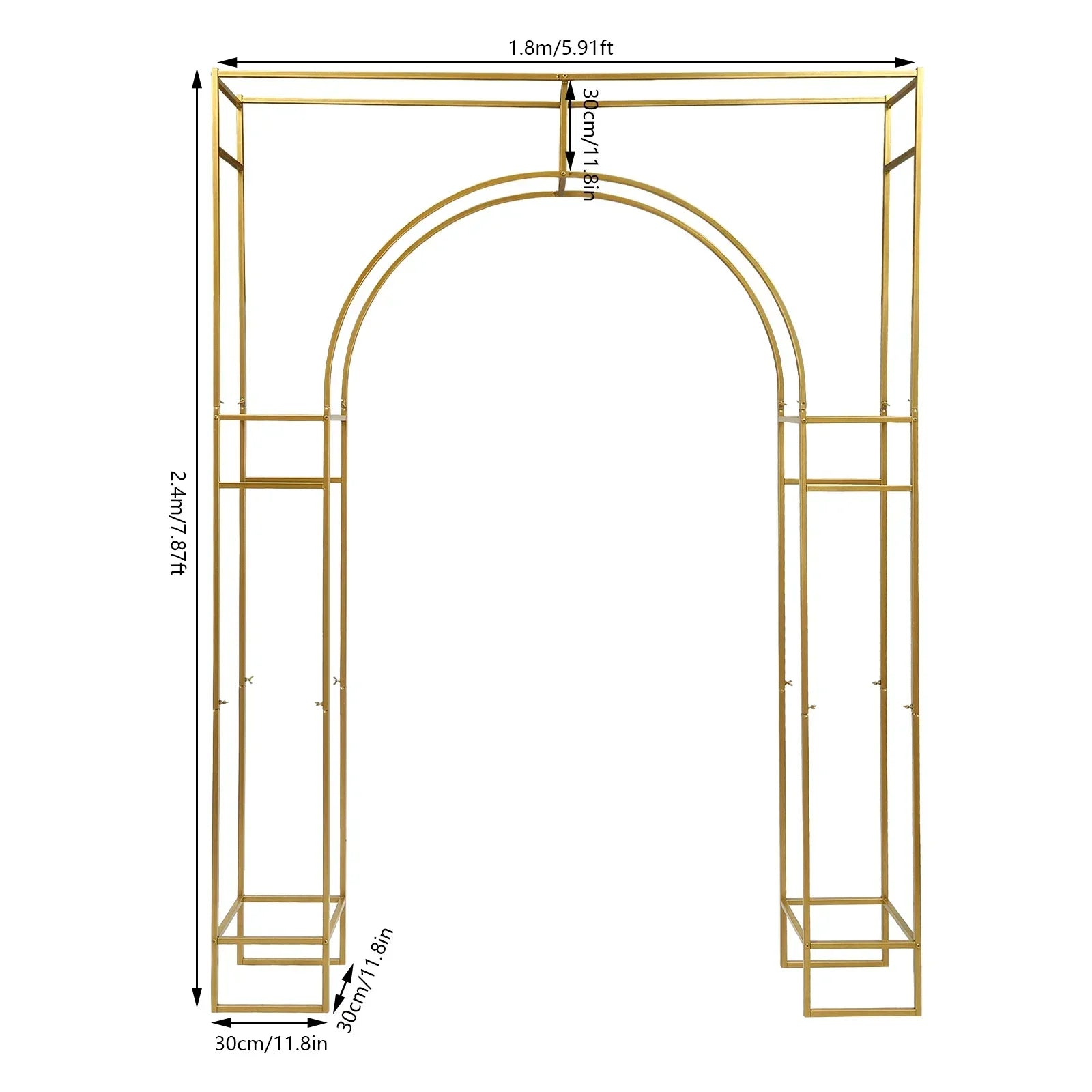 Wedding Arch Stand Metal For Ceremony And Garden Decor