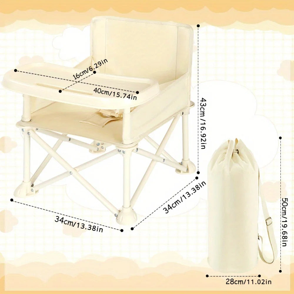 Ubravoo High Chair With Adjustable Footrest And Detachable Cushion