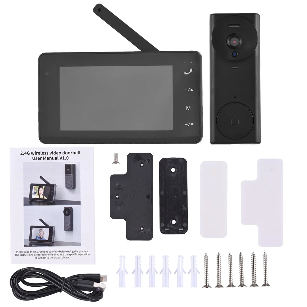 NNEOBA Wireless Video Doorbell Camera with Monitor