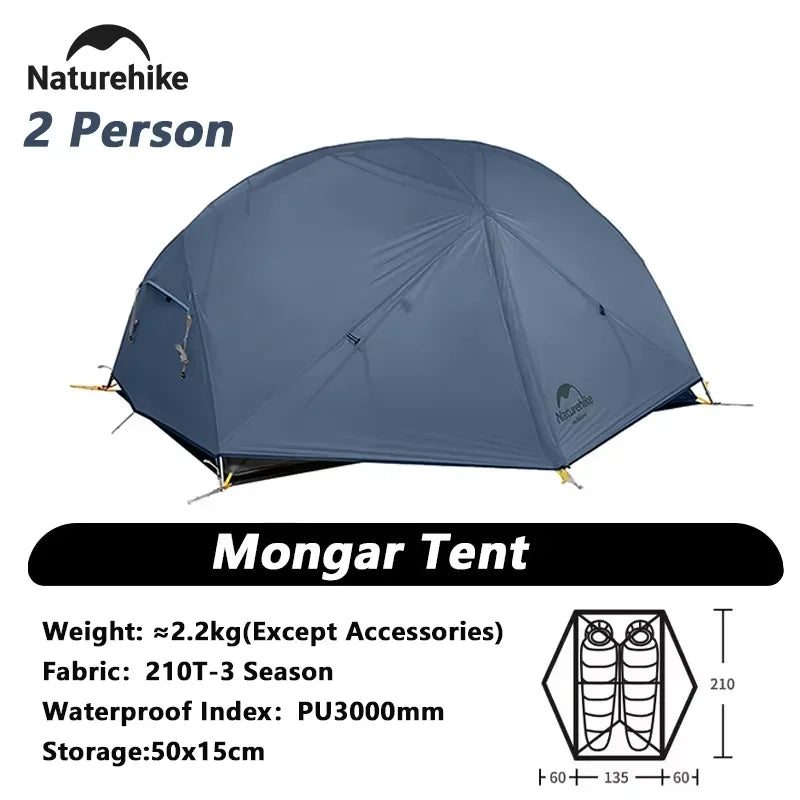 Naturehike Mongar Two Person Ultralight Waterproof Tent Camping