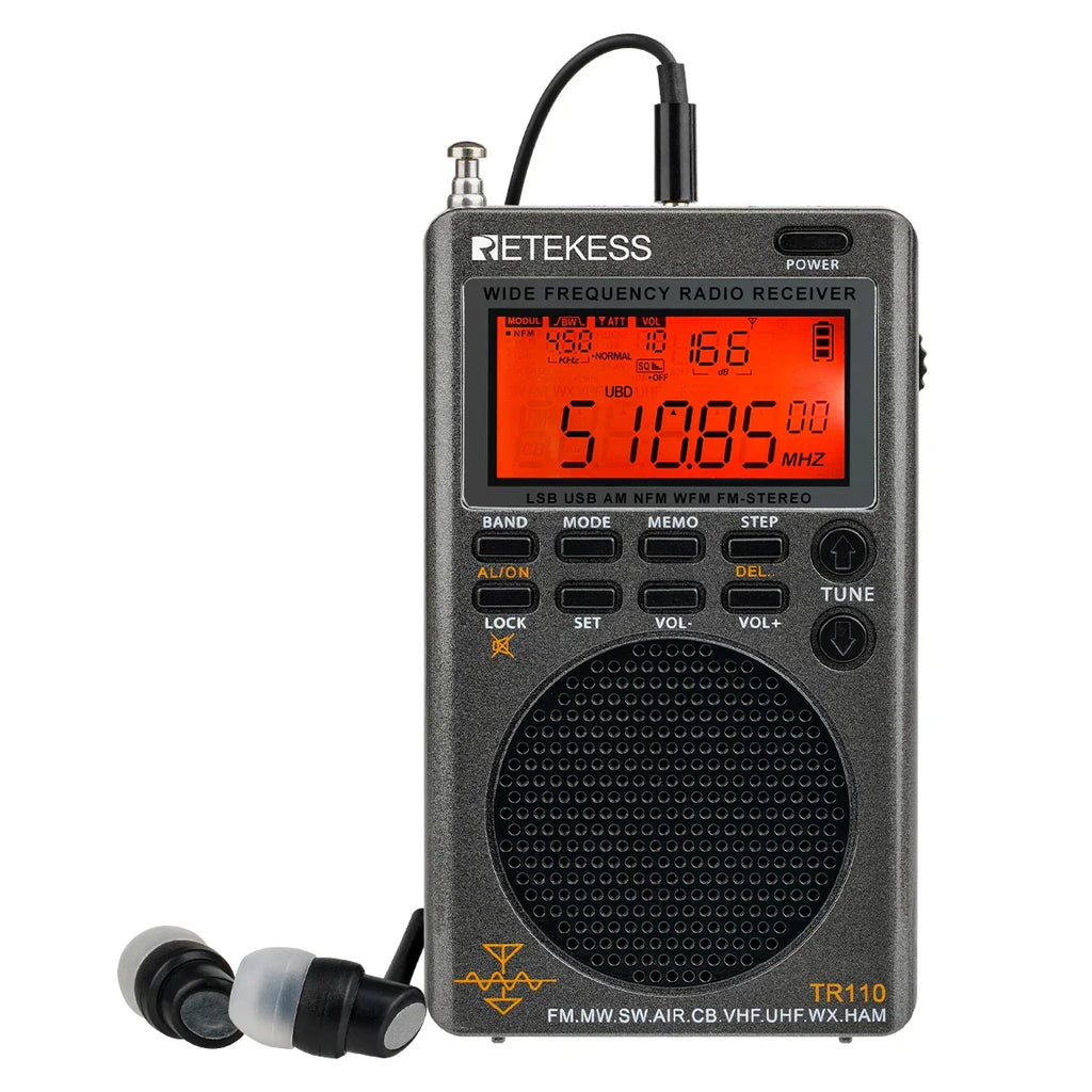 Fullband SSB Shortwave Radio Black