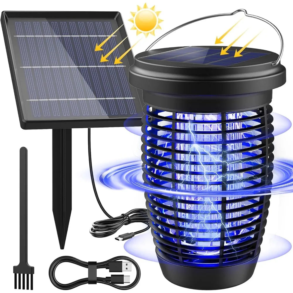 AISITIN Solar Bug Zapper 2-in-1 Mosquito Killer Lamp