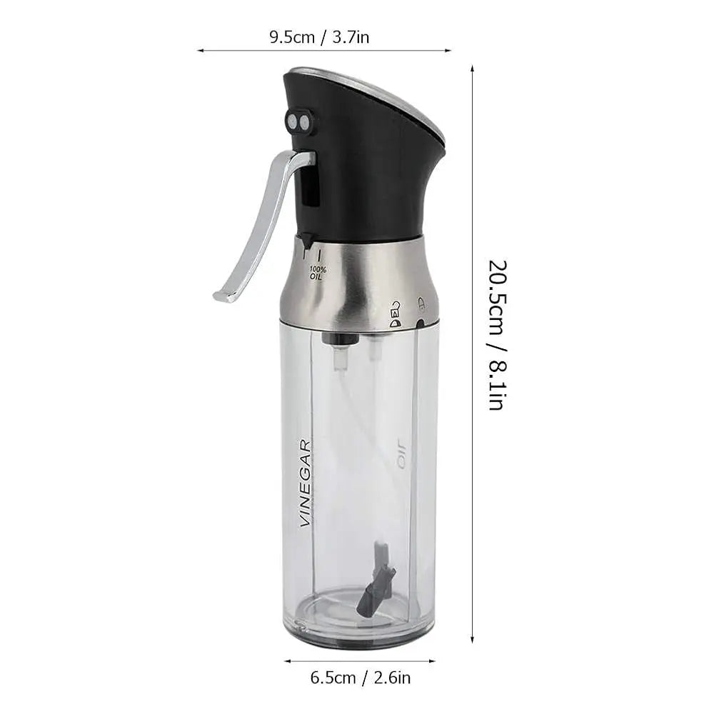 BONJEAN Oil Dispenser Dual Nozzle Spray Bottle for Cooking Oil