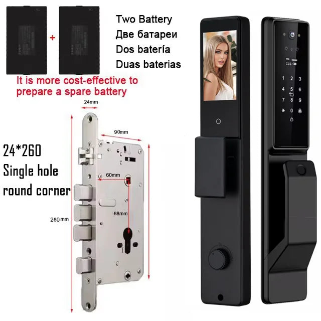 YKESDL Alexa Voice Control Smart Door Lock With Camera