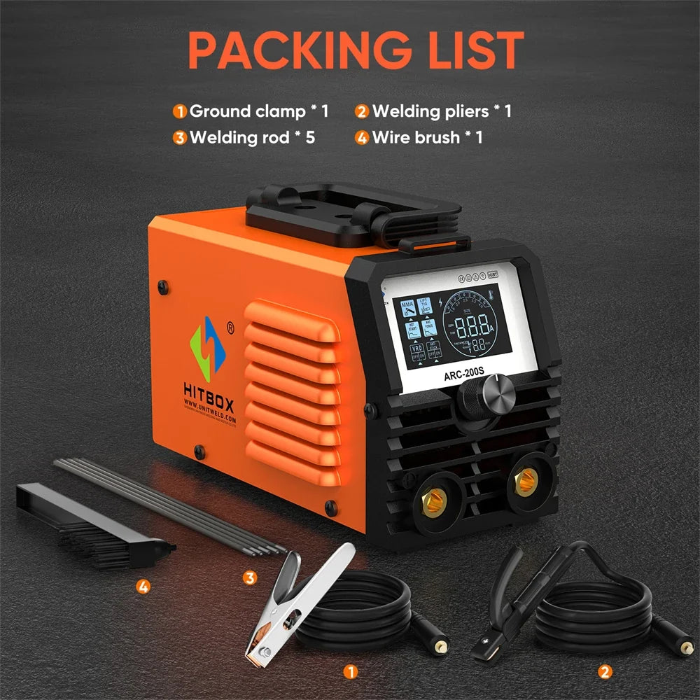 HITBOX ARC200S 2 in 1 Arc MMA TIG Inverter Welder