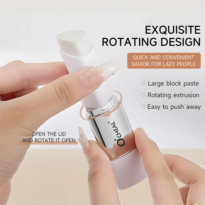 O'CHEAL Temperature Changing Foundation Stick Facial Coverage Blemishes Pores Double-Headed Face Matte Makeup Foundation Cream