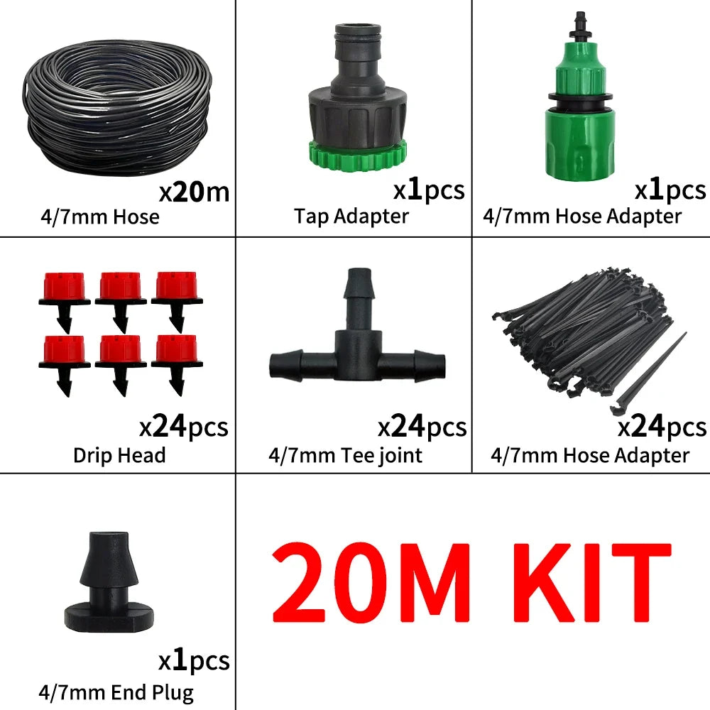Micro Drip Irrigation System Portable Automatic Watering Kit