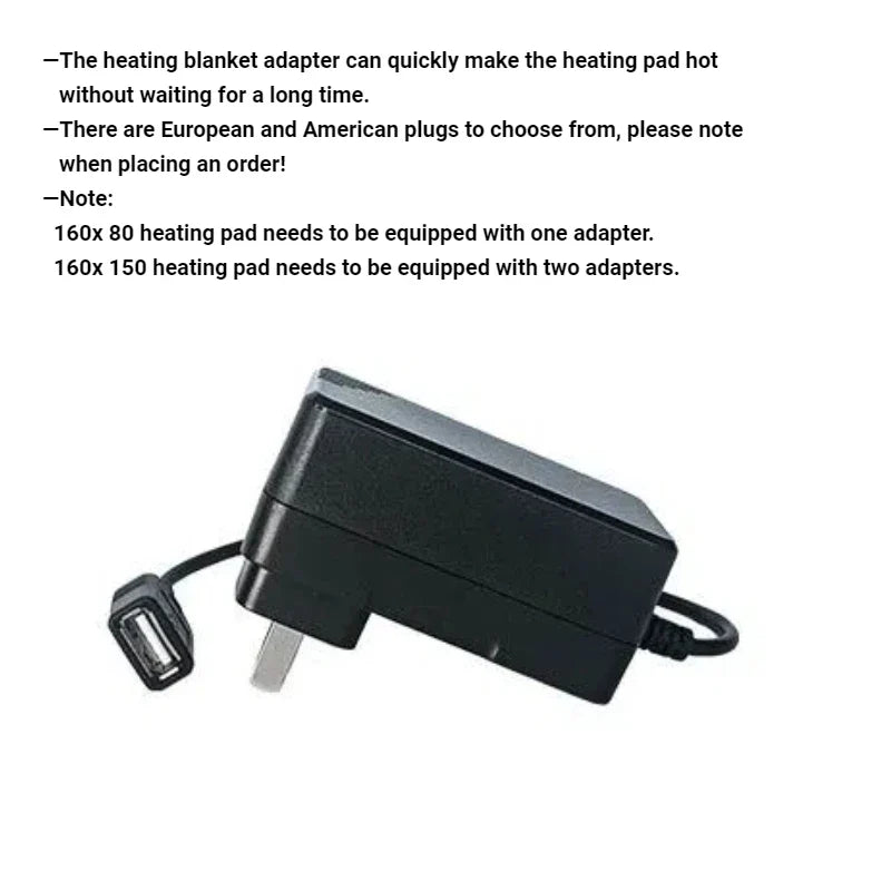 DUTRIEUX USB Electric Heating Pad With Thermostat 5V For Outdoor Camping