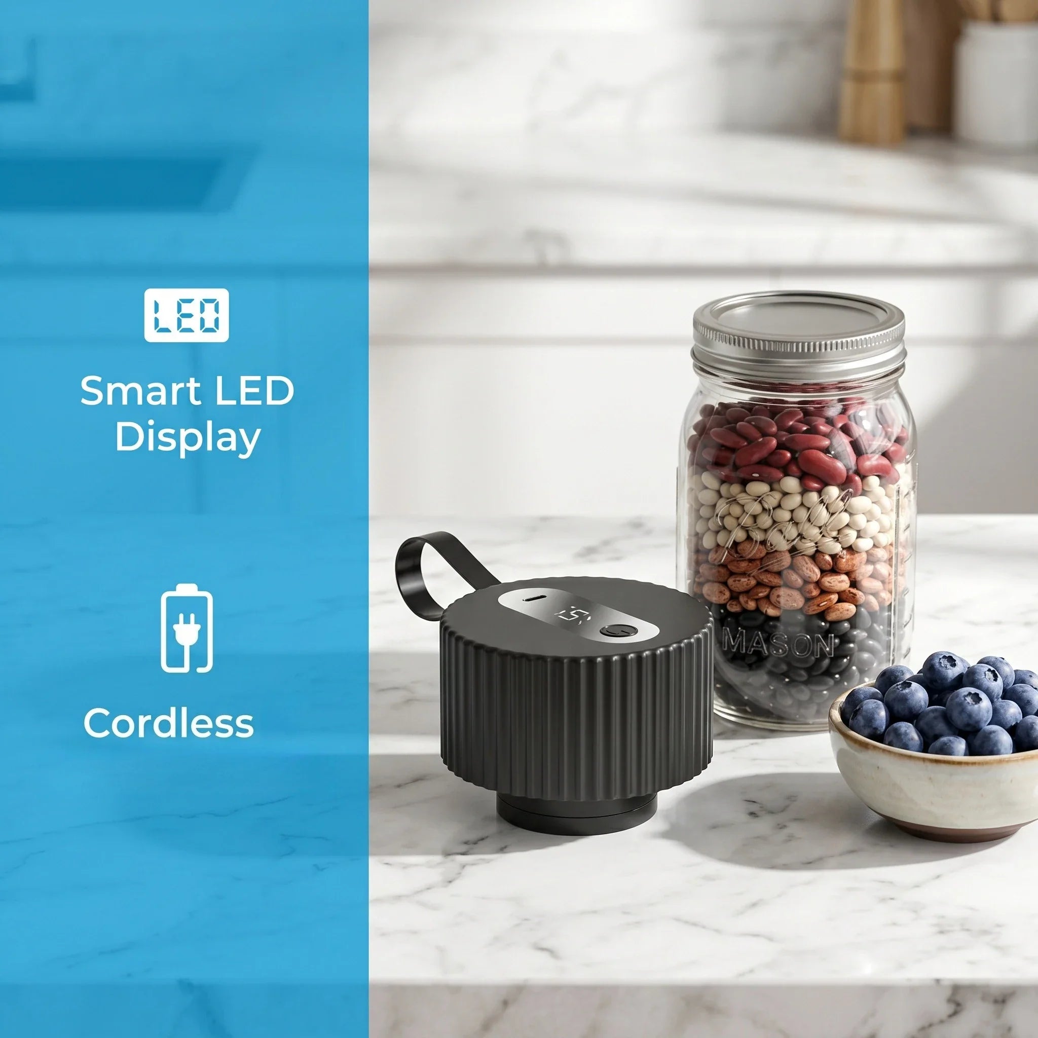 Three In One Electric Mason Jar Sealing Machine With Lids