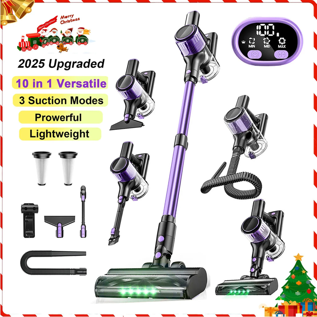 SUXIANGVACC Cordless Vacuum Cleaner 55Kpa 500W 45min 10 In 1