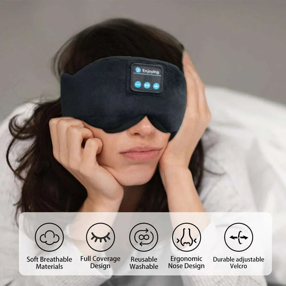 Bluetooth Sleeping Mask with Wireless Headphones