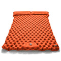 By Inflating Double Inflatable Camping Mattress Ultralight Sleeping Pad