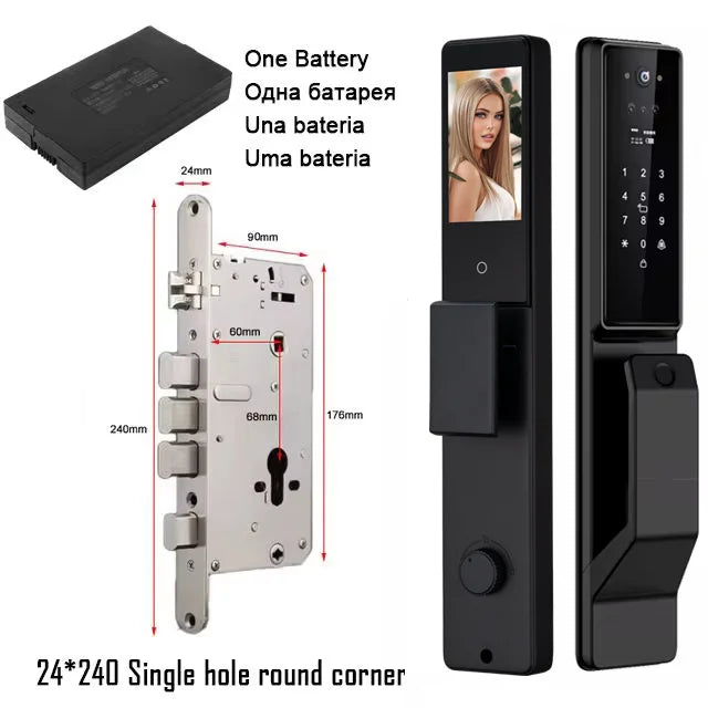 YKESDL Alexa Voice Control Smart Door Lock With Camera