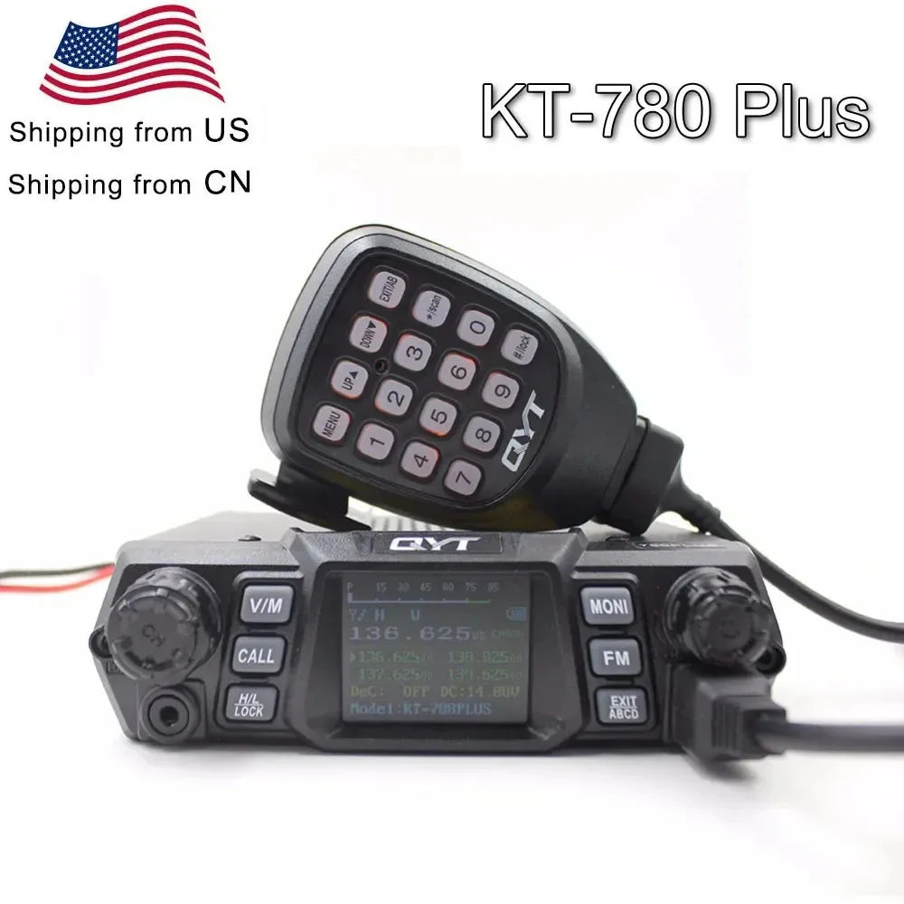 QYT KT-780PLUS Mobile Radio VHF 136-174 MHz UHF 400-480 MHz