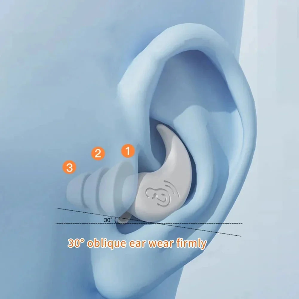 🔇 Anti-Noise Silicone Earplugs