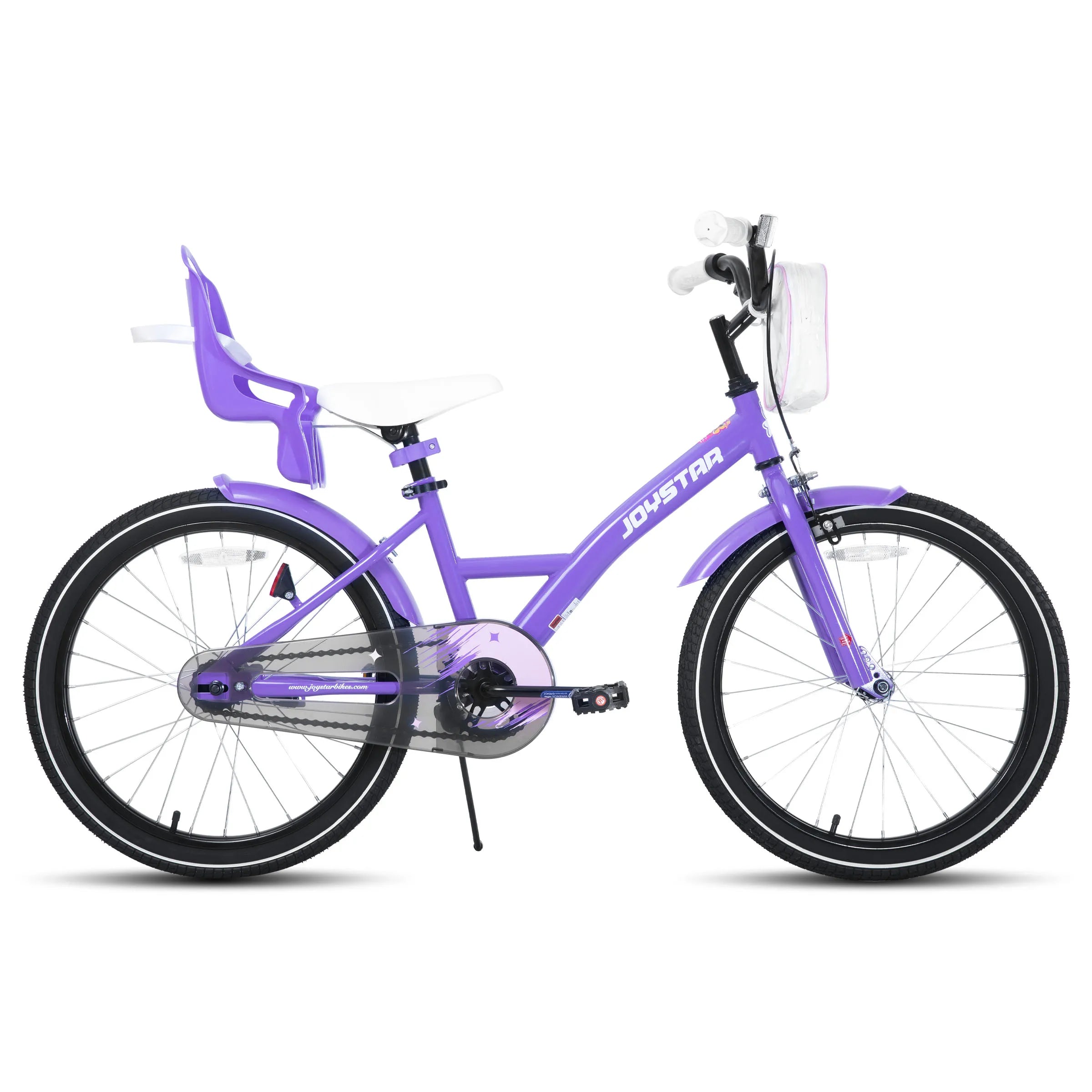 Joystar Kids Bike For Girls With Training Wheels Doll Seat