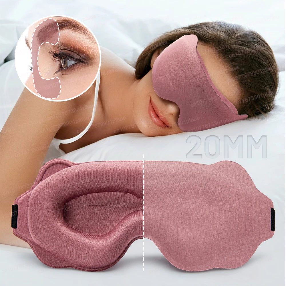 3D Sleep Mask – Memory Foam Eyeshade