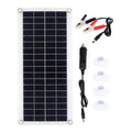 10W-15W portable dual USB solar panel with alligator clips and car charger