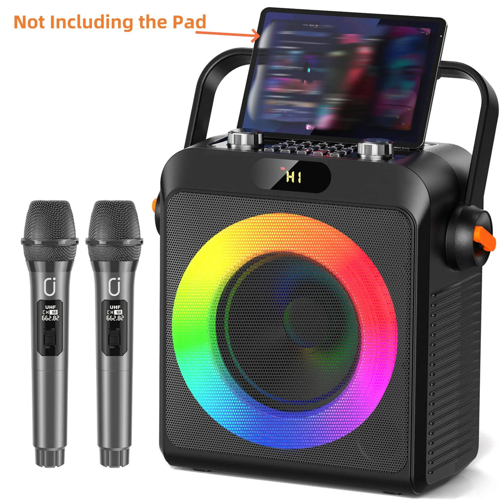 FanFun 2 Wireless Microphones Karaoke Machine T19T Pro