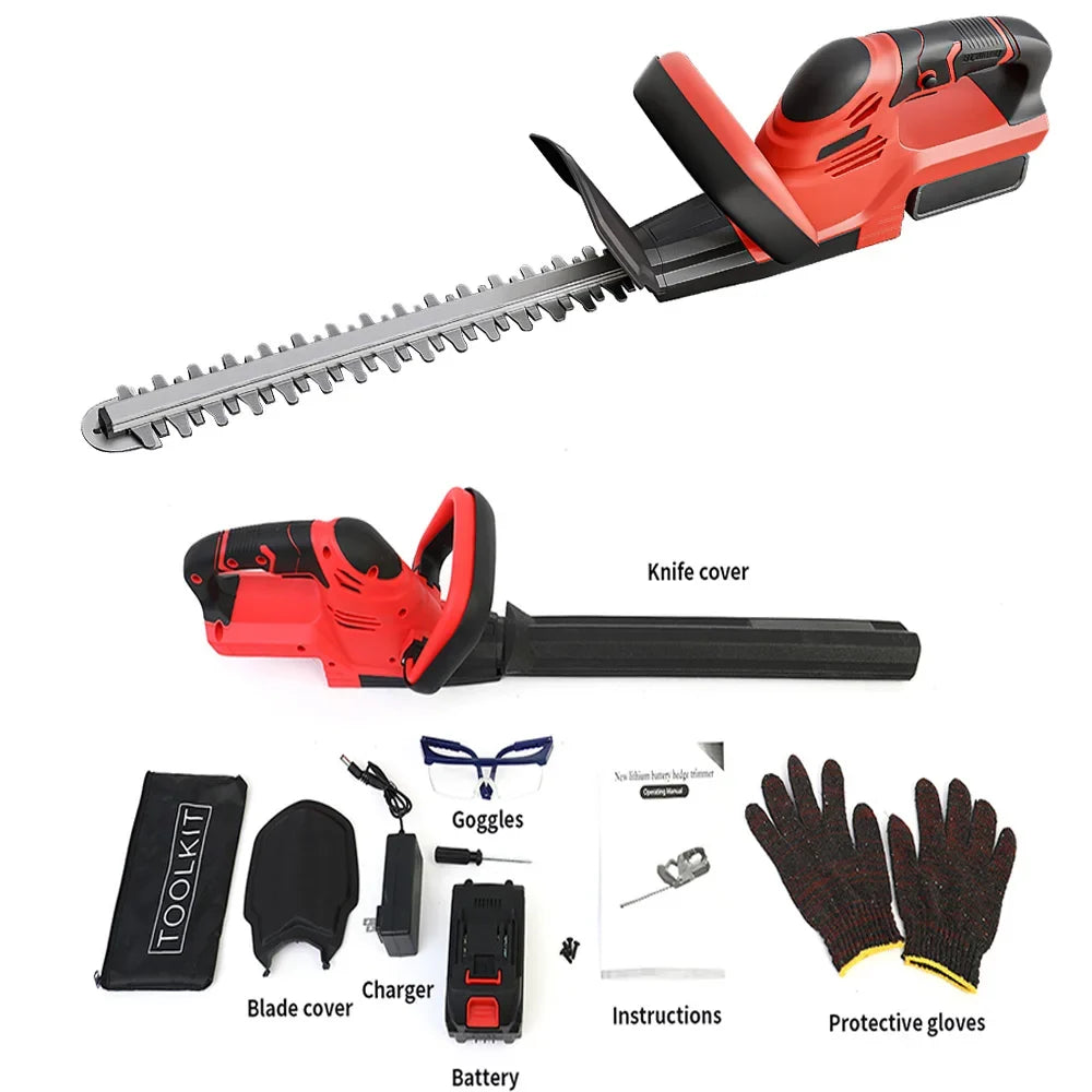 Cordless Hedge Trimmer With Battery Included For Garden Yard Care