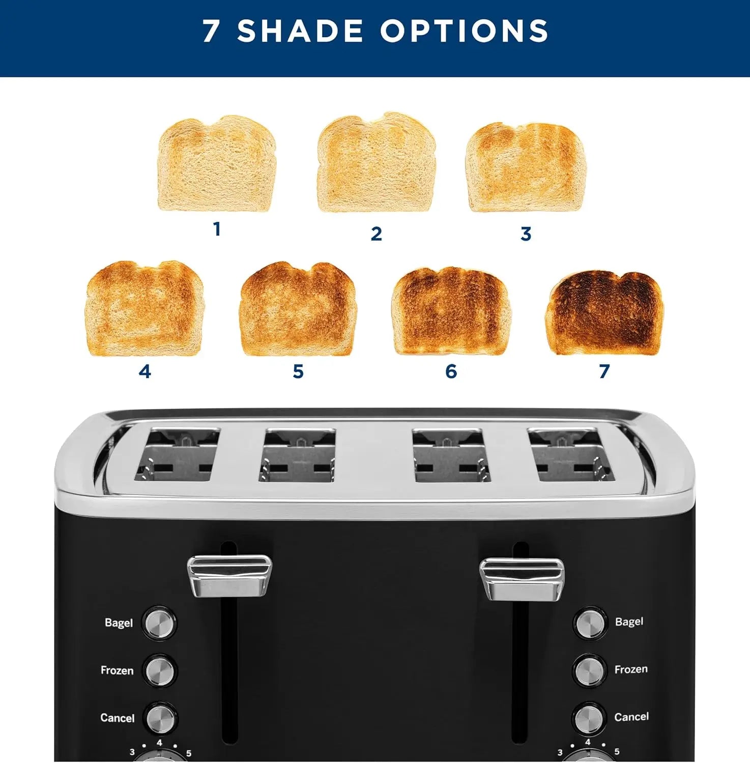 XMSJ Toaster With Extra Wide Slots For Bagels And Bread