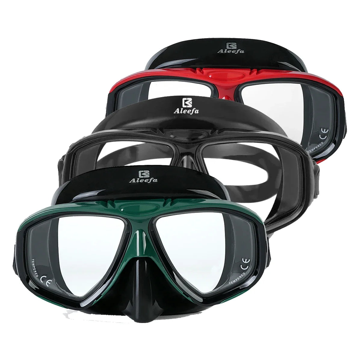 DIVE&SAIL Scuba Mask Snorkel Set Tempered Glass