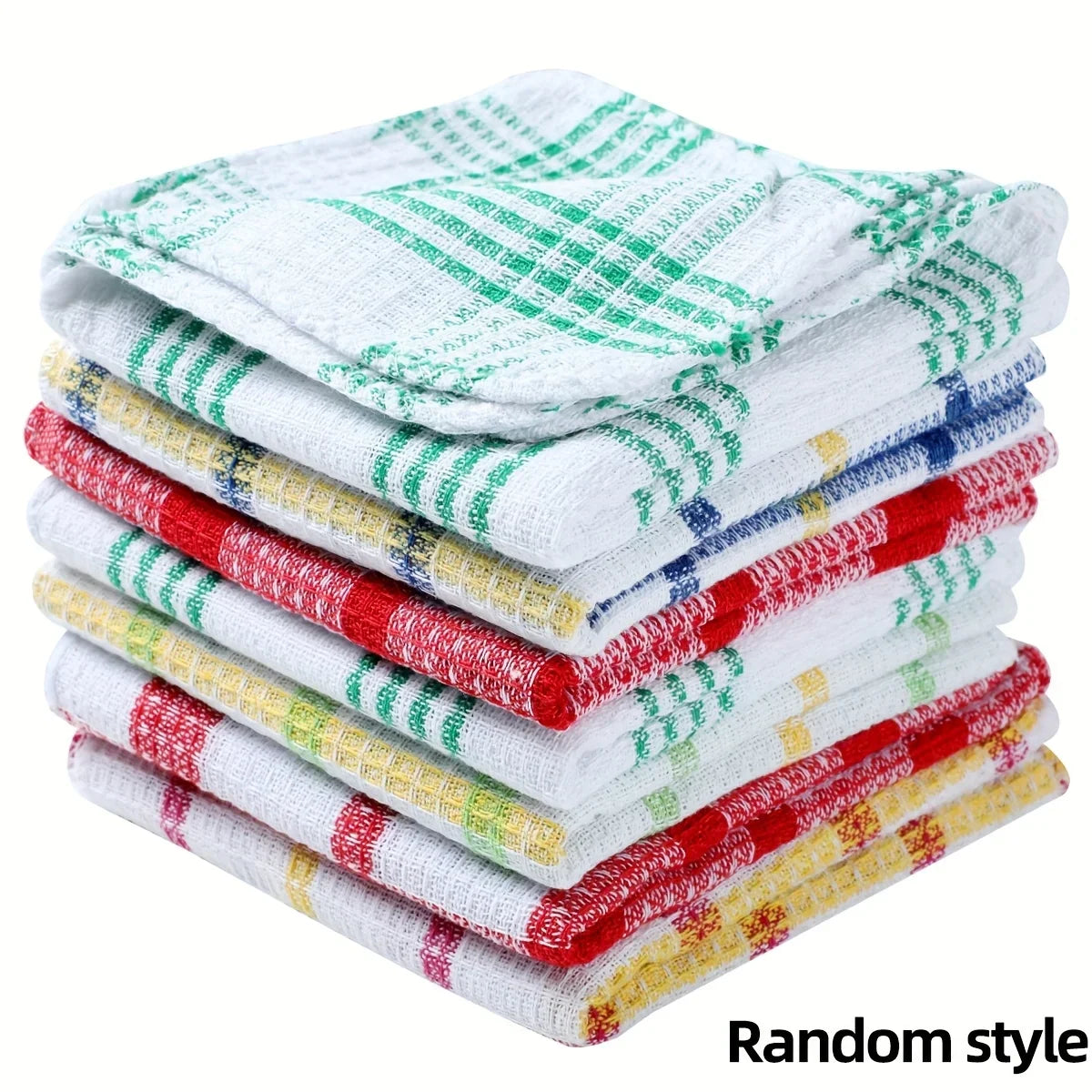 Plaid Microfiber Kitchen Towels Pack For Absorbent Dishcloths