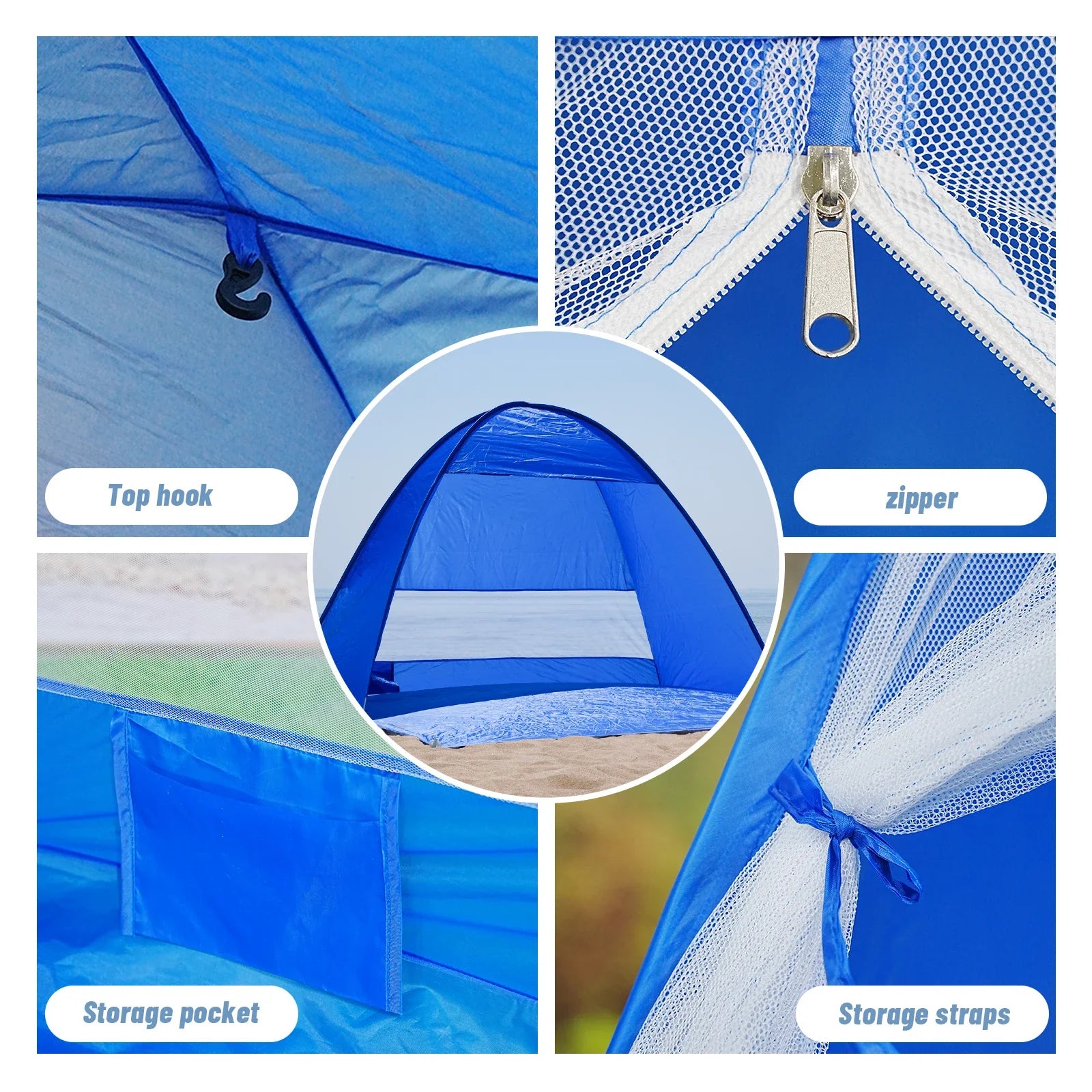 Pakicetus Pop Up Beach Tent With Handbag For Outdoor Camping