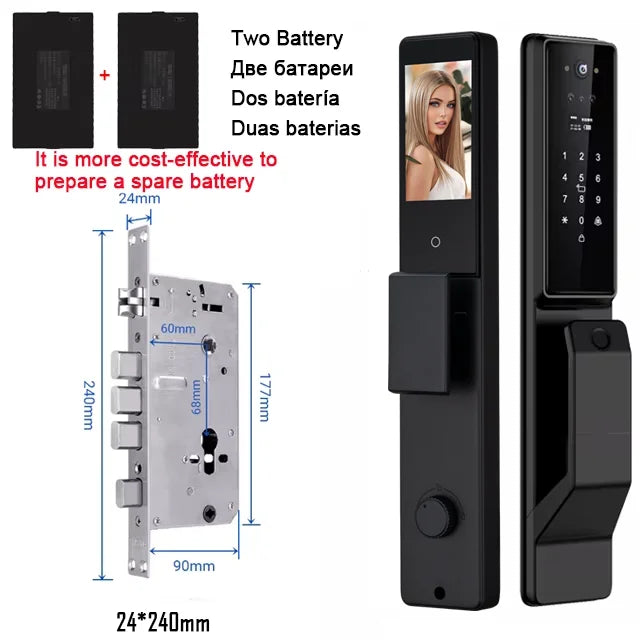 YKESDL Alexa Voice Control Smart Door Lock With Camera