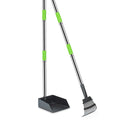 Dog Pooper Scooper and Rake Set with Stainless Handles