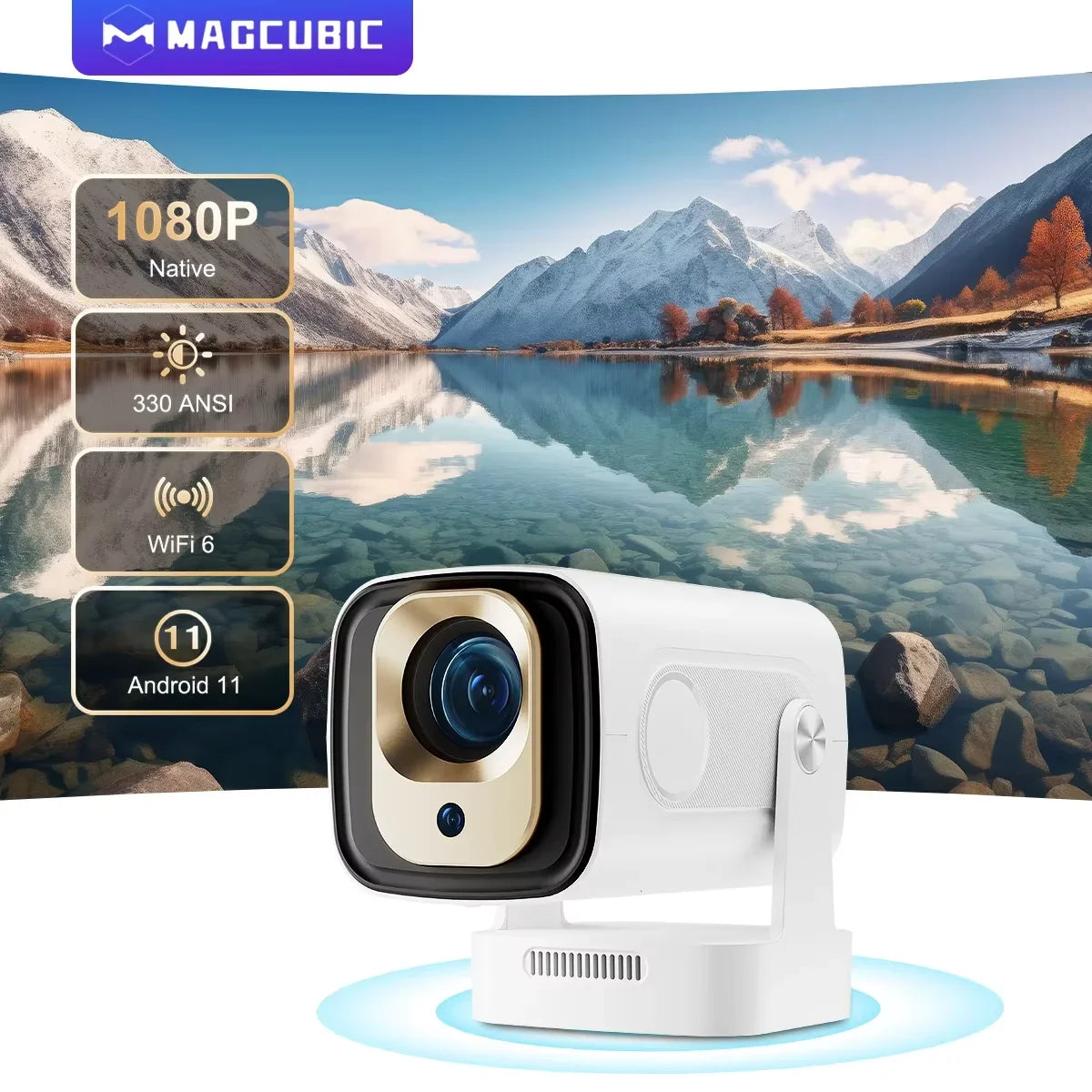 Magcubic HY310 Auto Focus Outdoor Projector 1080P 4K Android11