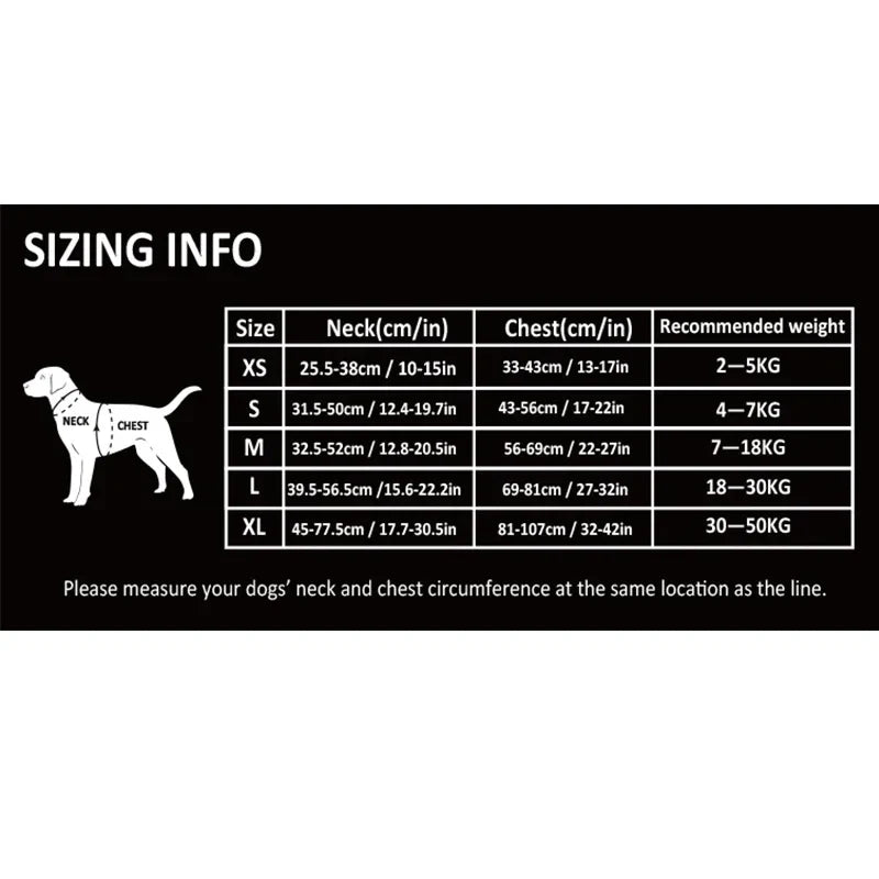 TRUELOVEB Reflective Quick Release Explosionproof Dog Harness