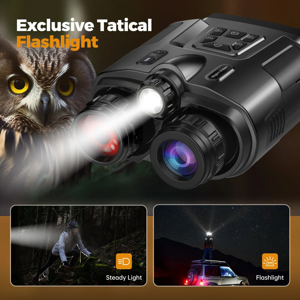 DIYIMINE Night Vision Binoculars 4K Infrared 8X Zoom Goggles