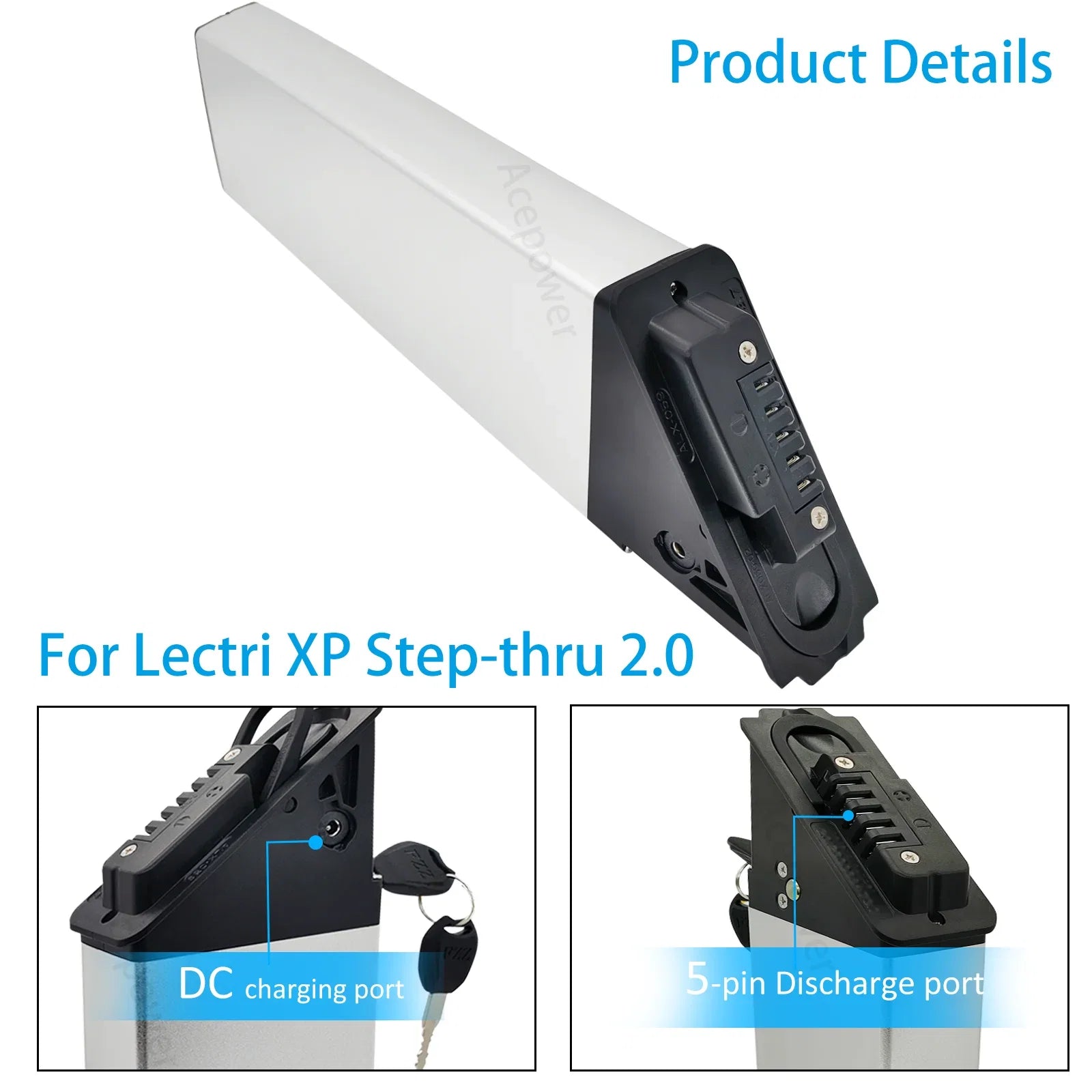 ACEBEI-POWER 48V E-Bike Battery for Lectri XP Step-Thru 2.0 3.0