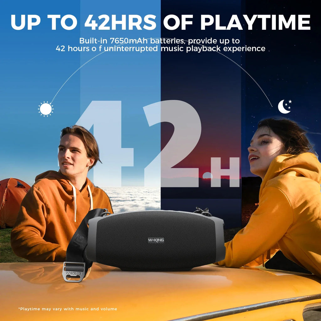 W-King X10 Bluetooth Speaker 120W Portable Waterproof Boombox