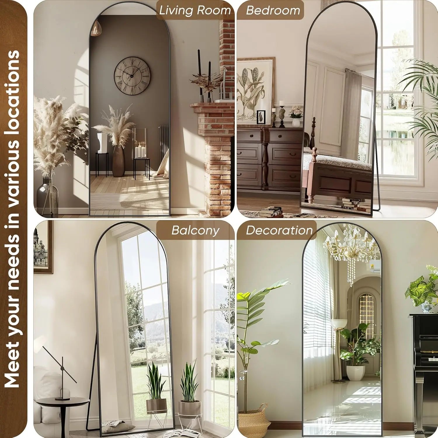 Antok Full Length Mirror With Stand For Living Room