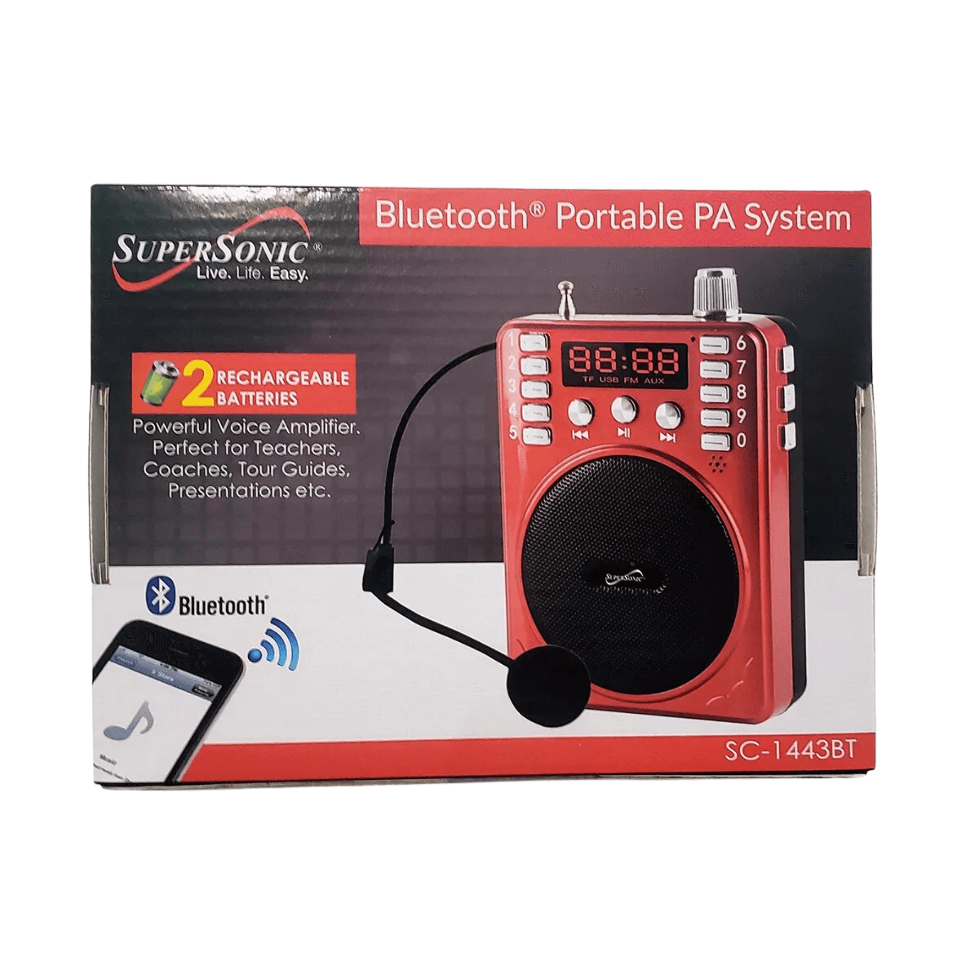 Supersonic Bluetooth Portable PA System