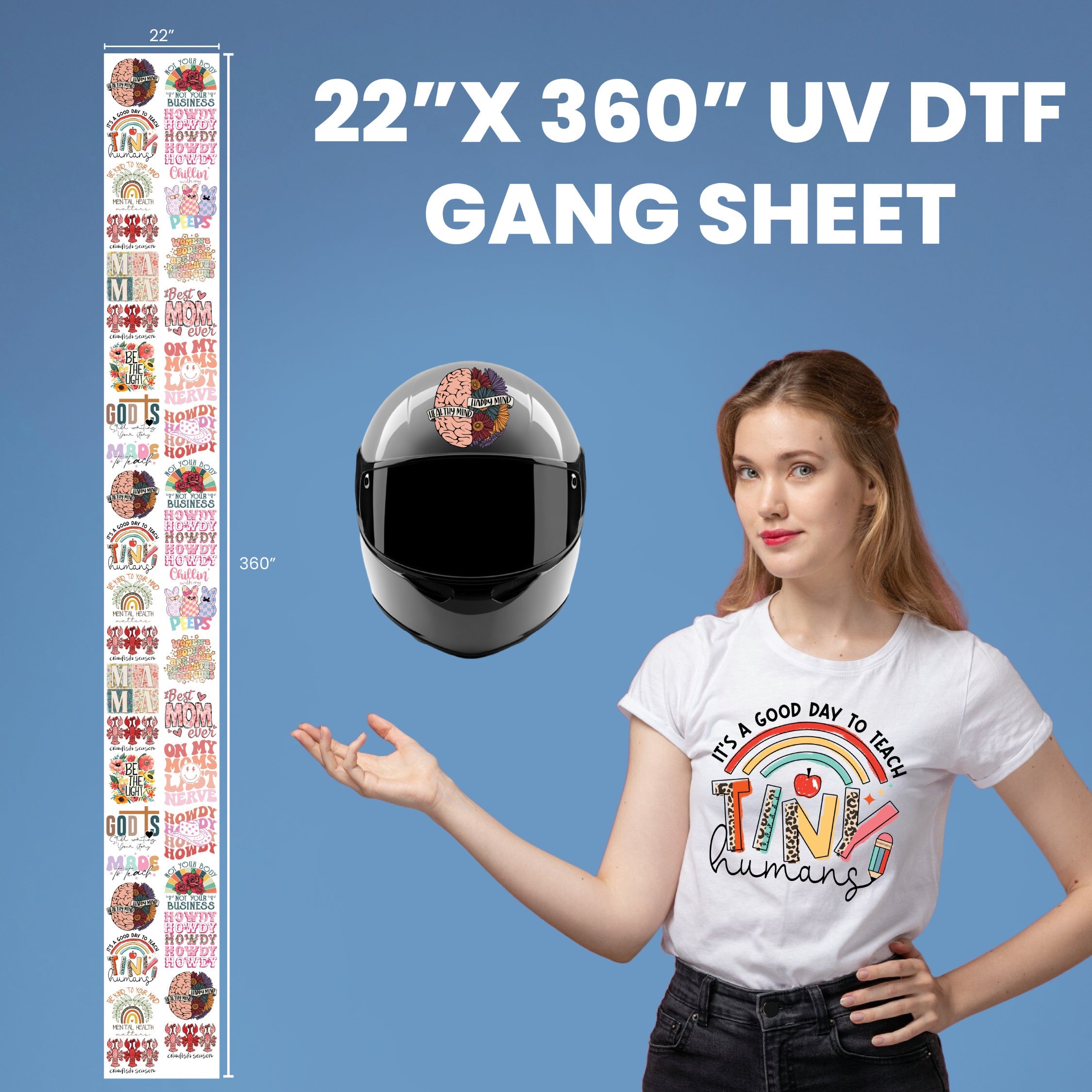 3D UV DTF - Create a Gang Sheet