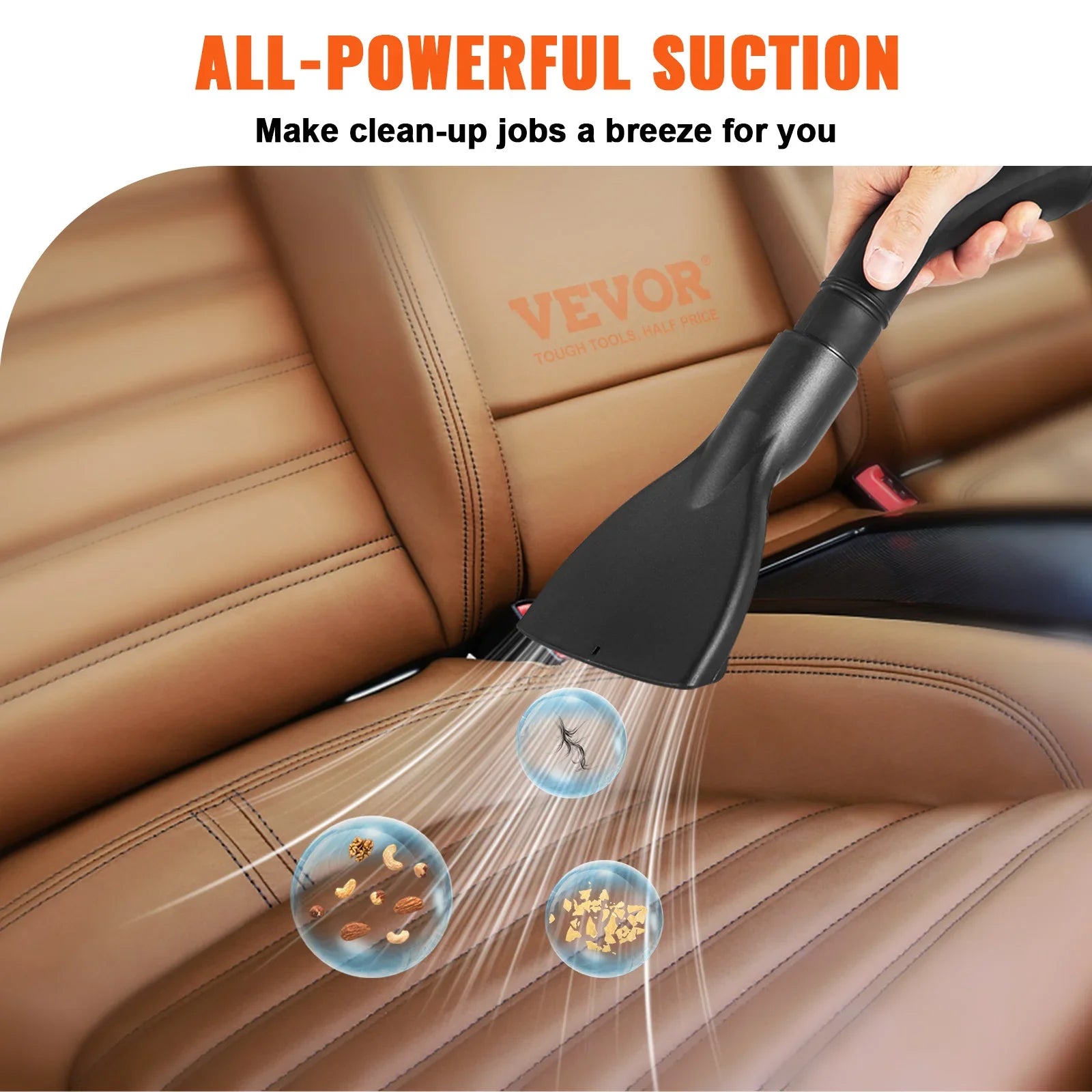 SucceBuy Wet Dry Vacuum 2.5 Peak HP 3-in-1 Shop Vacuum