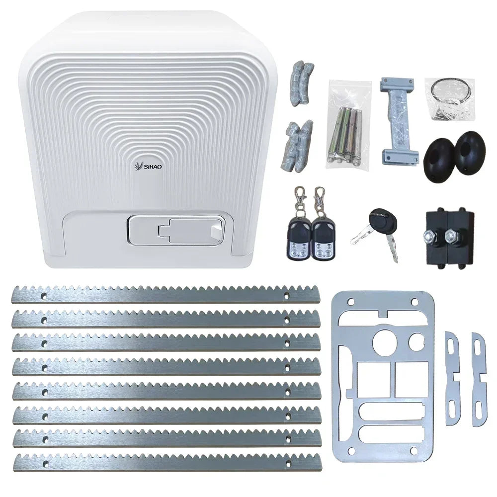 Electric Sliding Gate Opener Complete Kit With Remote