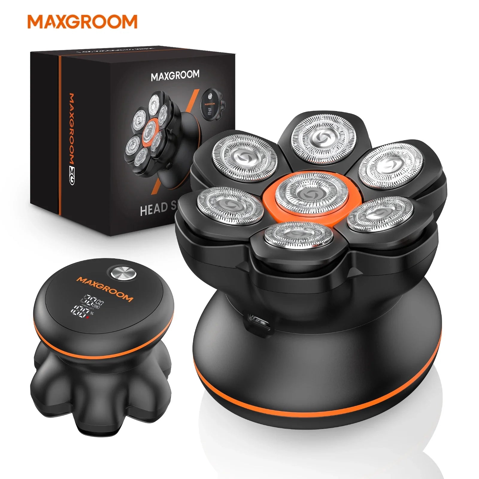 MAXGROOM 7D Head Shaver IXP6 Waterproof Electric Razor