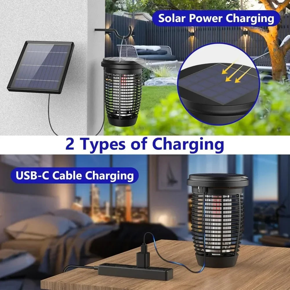 AISITIN Solar Bug Zapper 2-in-1 Mosquito Killer Lamp