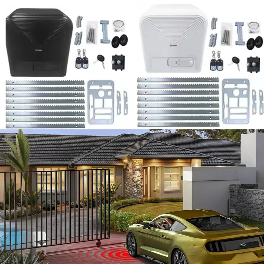 Electric Sliding Gate Opener Complete Kit With Remote