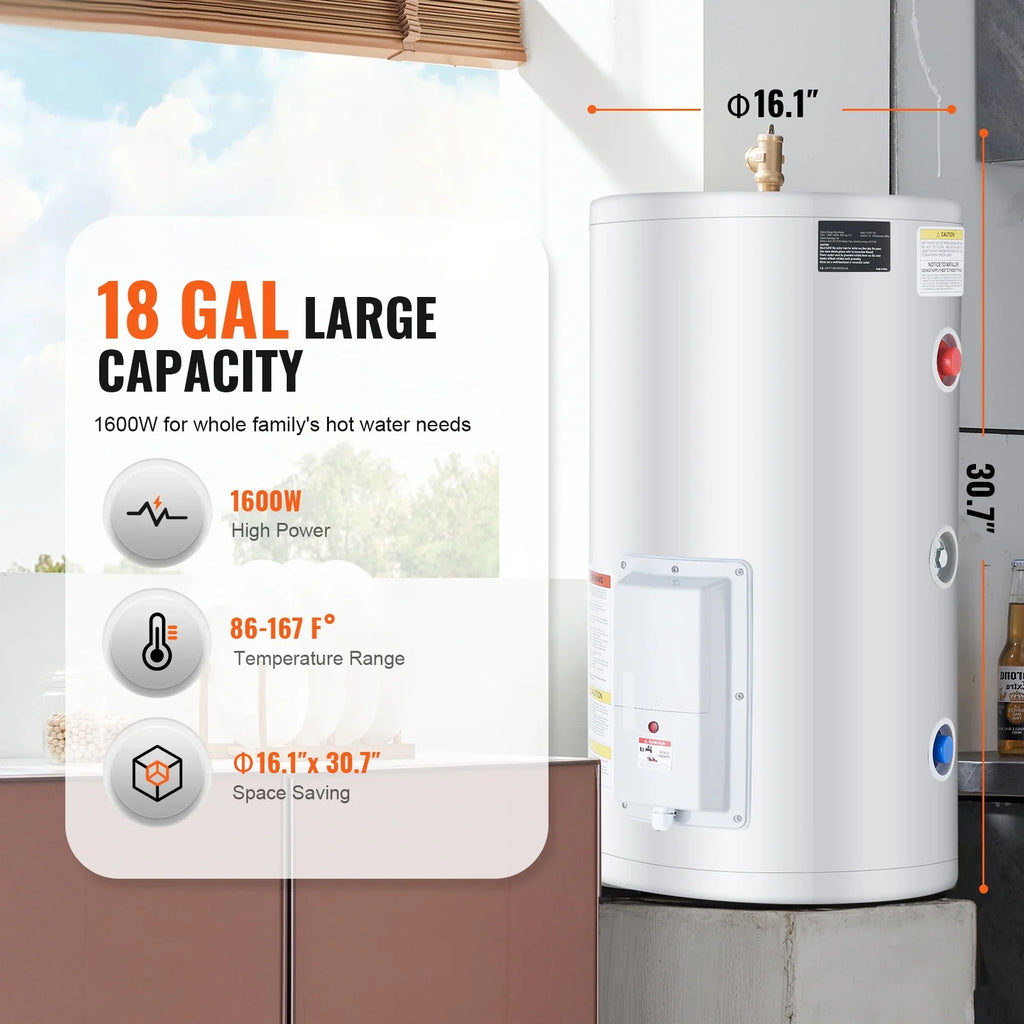 SucceBuy Electric Tankless Water Heater With LED Display