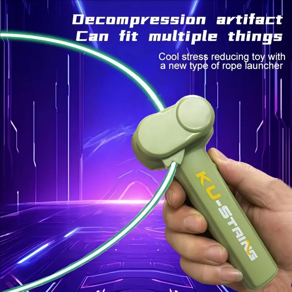 Glow-in-the-dark fun electric rope thruster children's outdoor new exotic decompression toys Creative toys for cats and pets