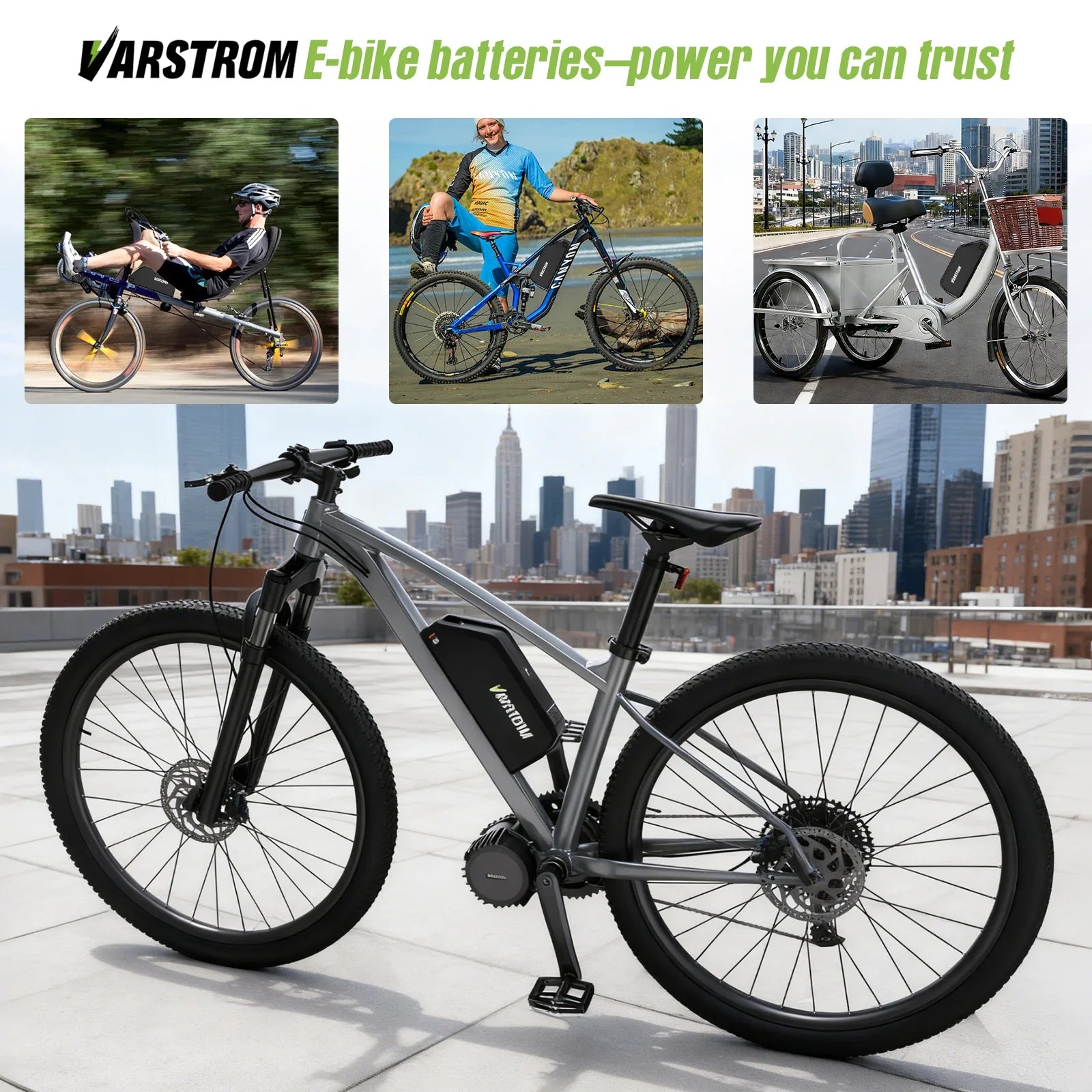Varstrom Ebike Battery 48V 20Ah 40A BMS Downtube Pack