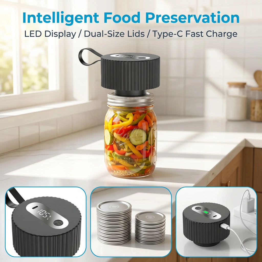 Three In One Electric Mason Jar Sealing Machine With Lids