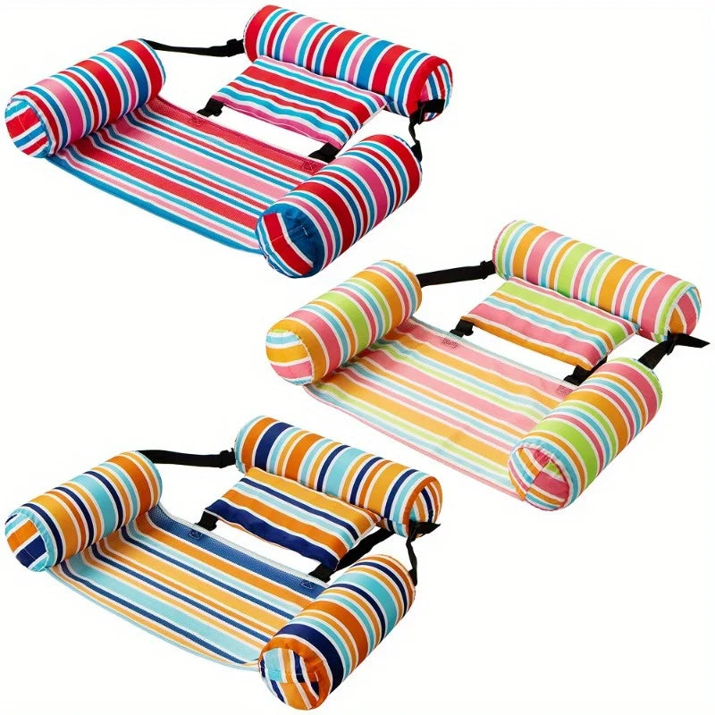 Joyfy Inflatable Pool Loungers Hammock Chairs Set of 3